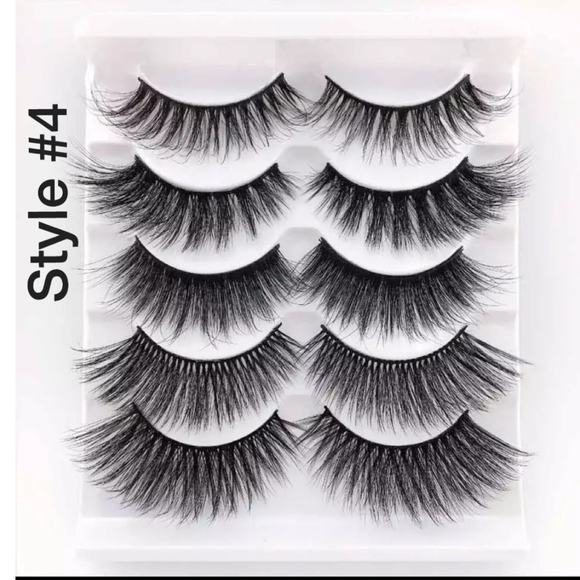 5 Pairs Mixed Styles 3D Mink Hair False Eyelashes - Picture 4 of 6